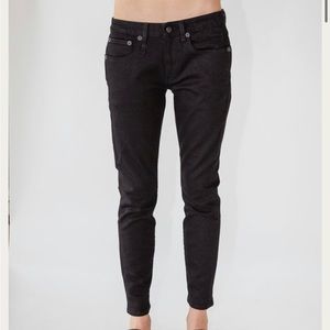 R13 Double Pocket Boy Skinny in Rinsed Black Sz 29